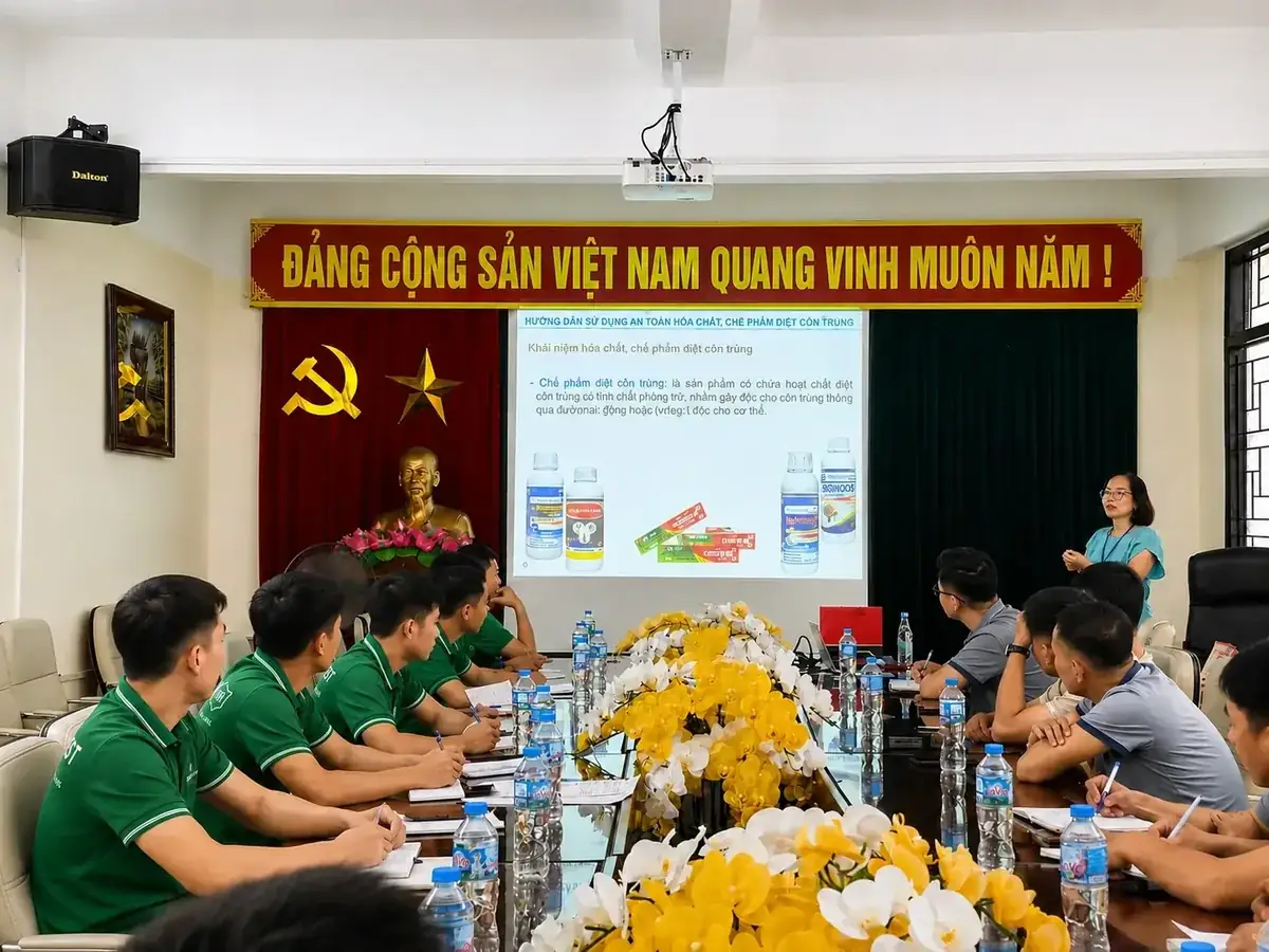 Đội ngũ NOVAPEST tham gia lớp tập huấn an toàn hóa chất