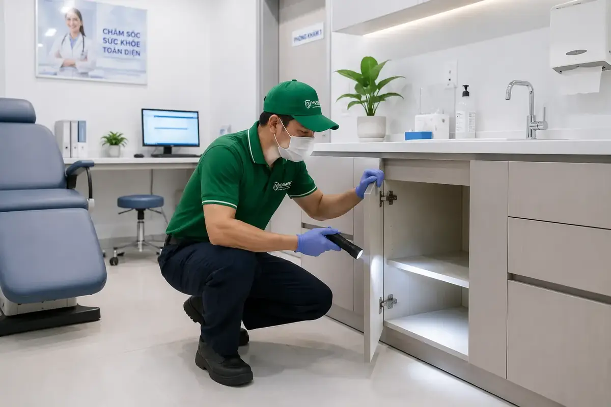 Dịch vụ kiểm soát côn trùng NOVAPEST cho phòng khám